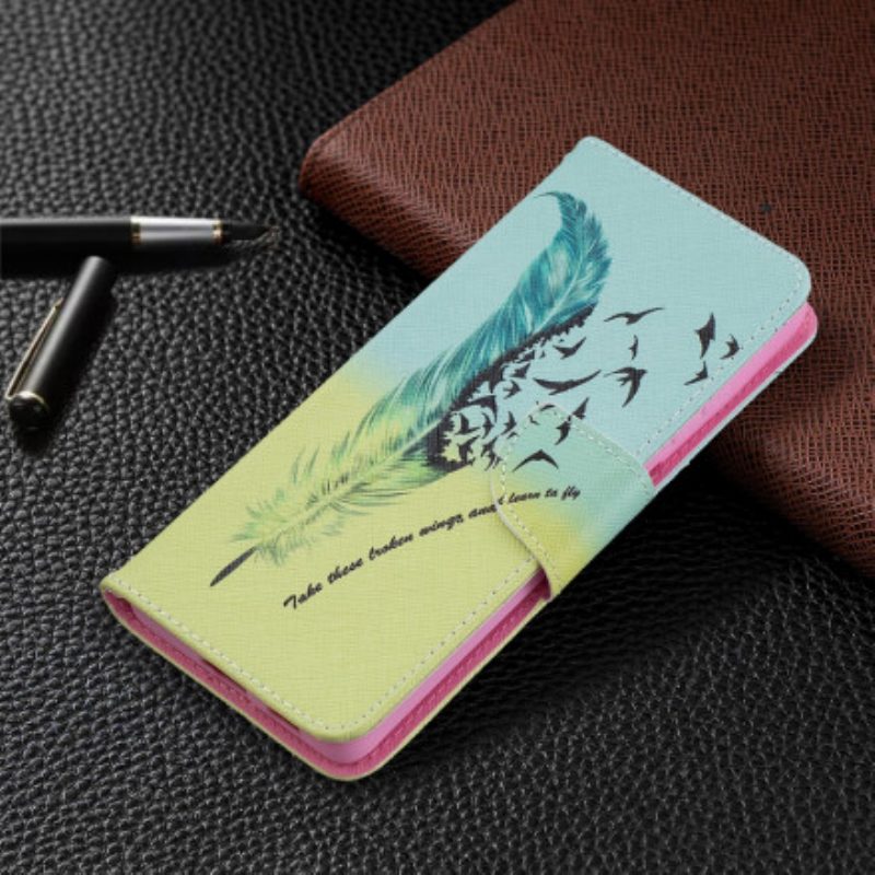 Custodia in pelle Samsung Galaxy S21 Ultra 5G Impara A Volare