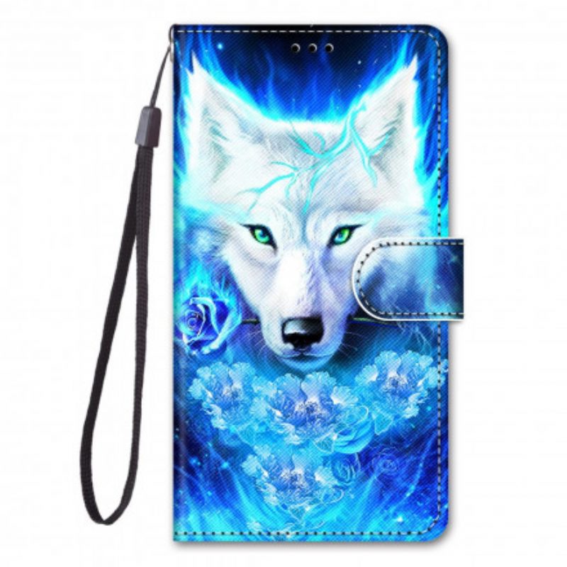 Custodia in pelle Samsung Galaxy S21 Ultra 5G Lupo Magico
