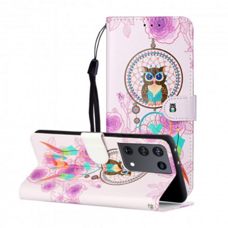 Custodia in pelle Samsung Galaxy S21 Ultra 5G Re Gufo