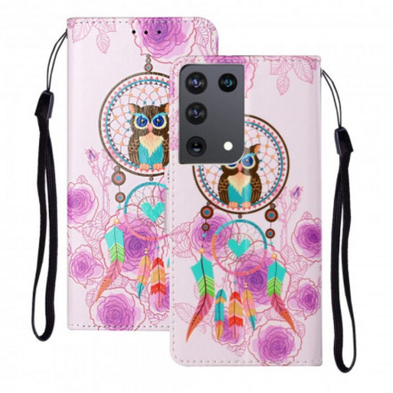 Custodia in pelle Samsung Galaxy S21 Ultra 5G Re Gufo