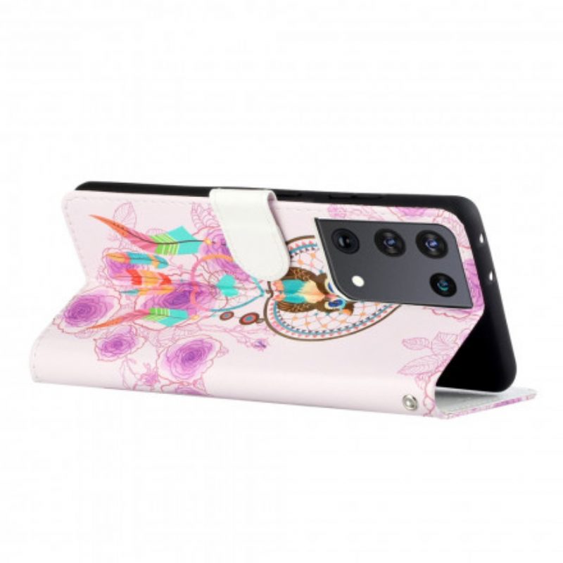 Custodia in pelle Samsung Galaxy S21 Ultra 5G Re Gufo