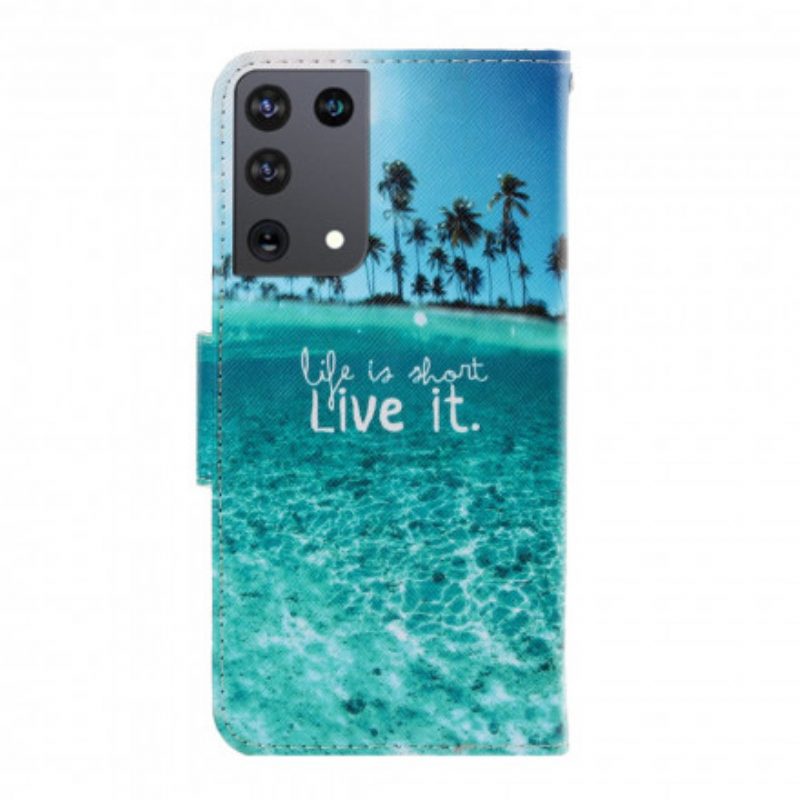 Custodia in pelle Samsung Galaxy S21 Ultra 5G Vivilo Al Cordino