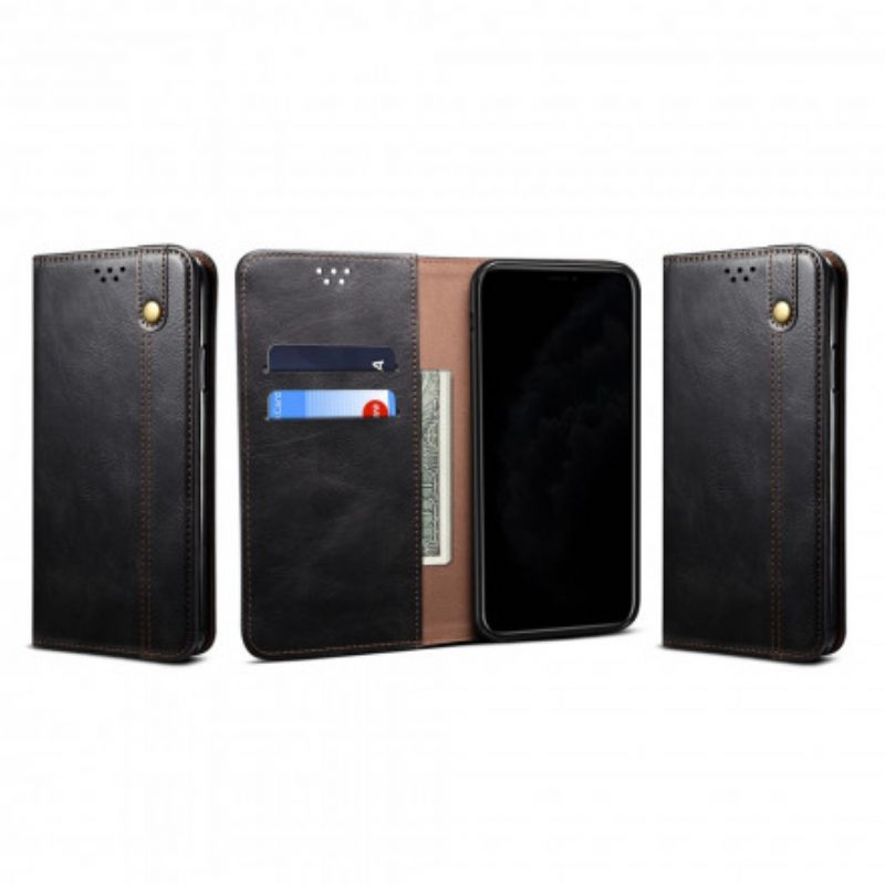 Folio Cover Samsung Galaxy S21 Ultra 5G Custodia in pelle Ecopelle Cerata