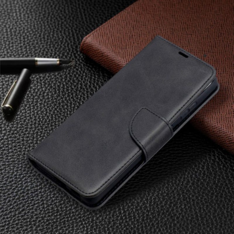 Folio Cover Samsung Galaxy S21 Ultra 5G Custodia in pelle Lembo Liscio Obliquo