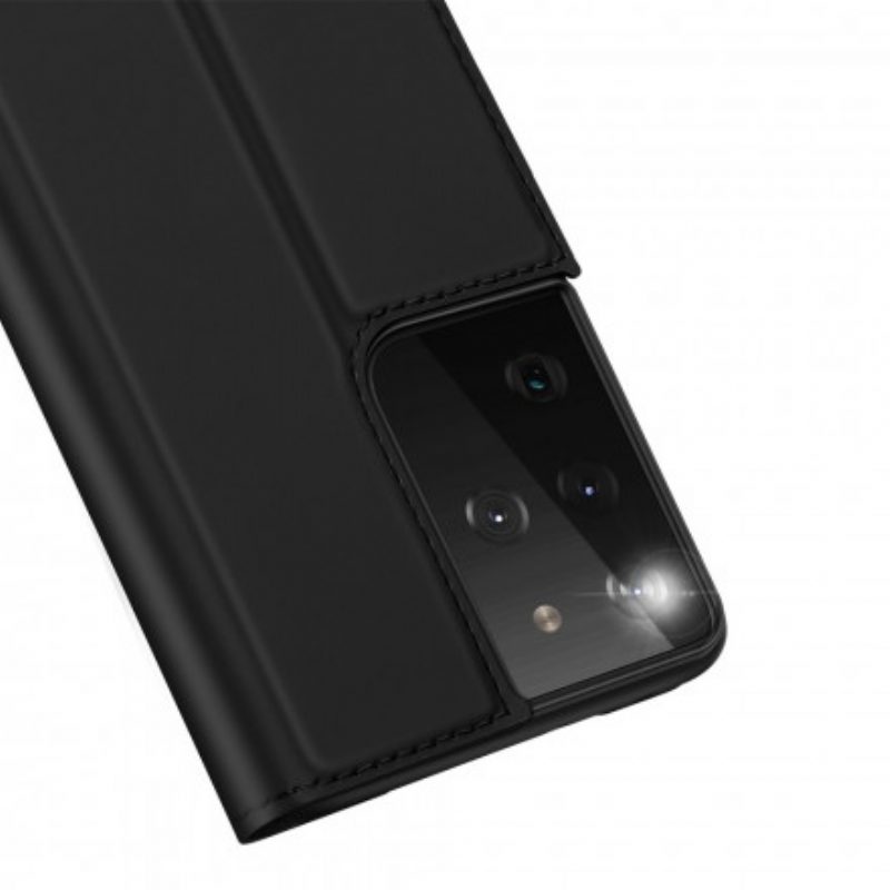 Folio Cover Samsung Galaxy S21 Ultra 5G Custodia in pelle Pelle Pro Dux Ducis