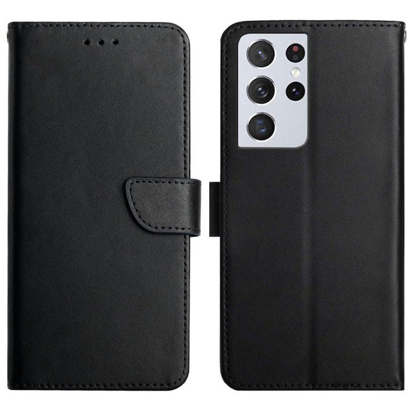 Folio Cover Samsung Galaxy S21 Ultra 5G Vera Pelle Nappa