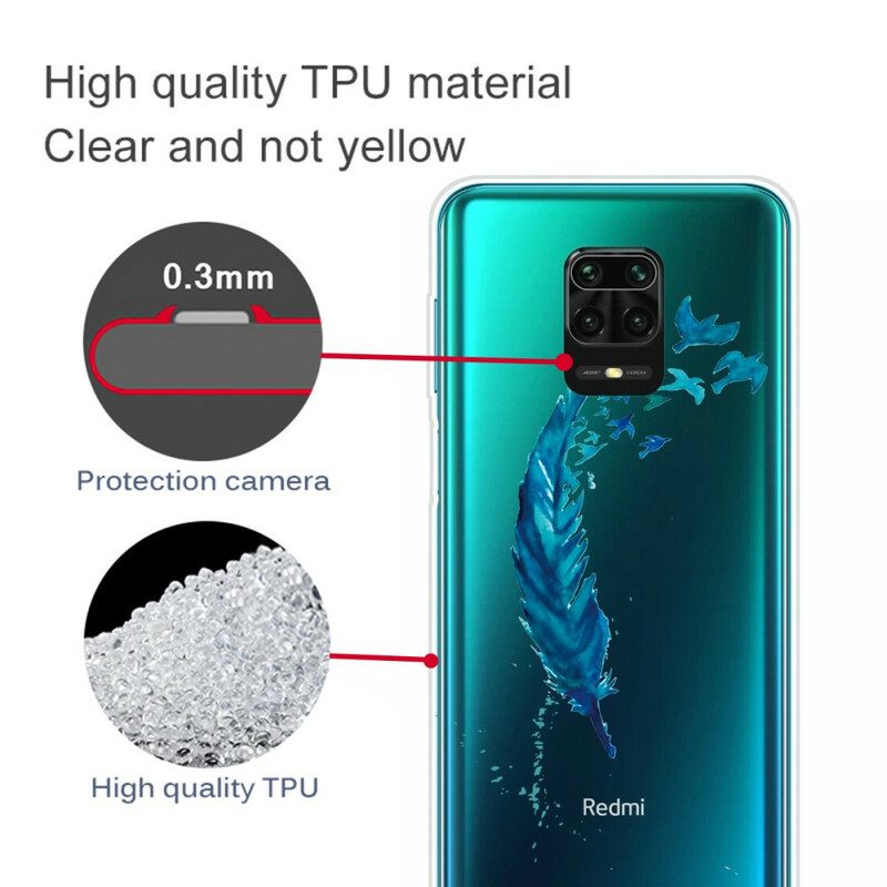 Cover Xiaomi Redmi Note 9S / 9 Pro Bella Piuma Blu