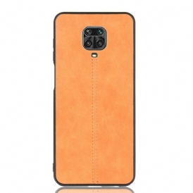 Cover Xiaomi Redmi Note 9S / 9 Pro Effetto Pelle Couture