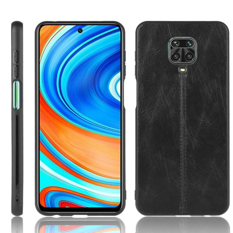 Cover Xiaomi Redmi Note 9S / 9 Pro Effetto Pelle Couture