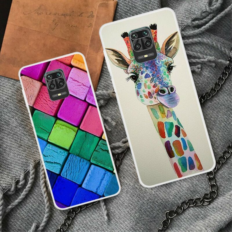Cover Xiaomi Redmi Note 9S / 9 Pro Giraffa Colorata