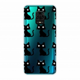 Cover Xiaomi Redmi Note 9S / 9 Pro Più Gatti Neri