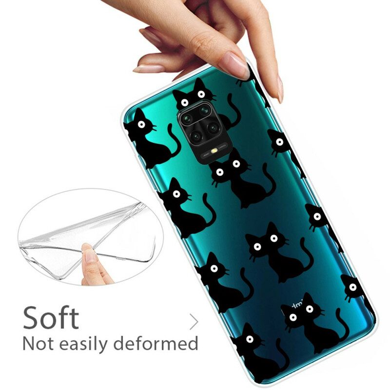 Cover Xiaomi Redmi Note 9S / 9 Pro Più Gatti Neri