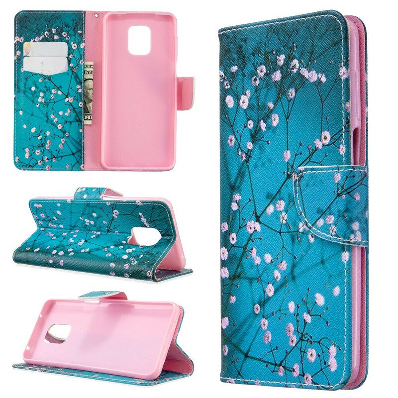 Custodia A Portafoglio Xiaomi Redmi Note 9S / 9 Pro Albero In Fiore