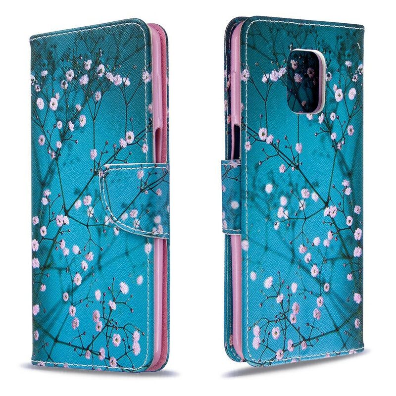 Custodia A Portafoglio Xiaomi Redmi Note 9S / 9 Pro Albero In Fiore