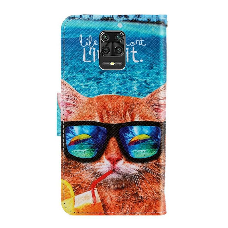 Custodia in pelle Xiaomi Redmi Note 9S / 9 Pro Cat Live It Strappy