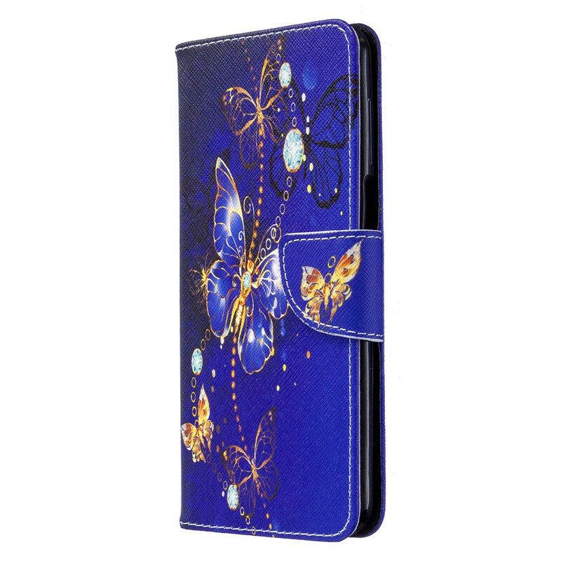 Custodia in pelle Xiaomi Redmi Note 9S / 9 Pro Farfalle Incredibili