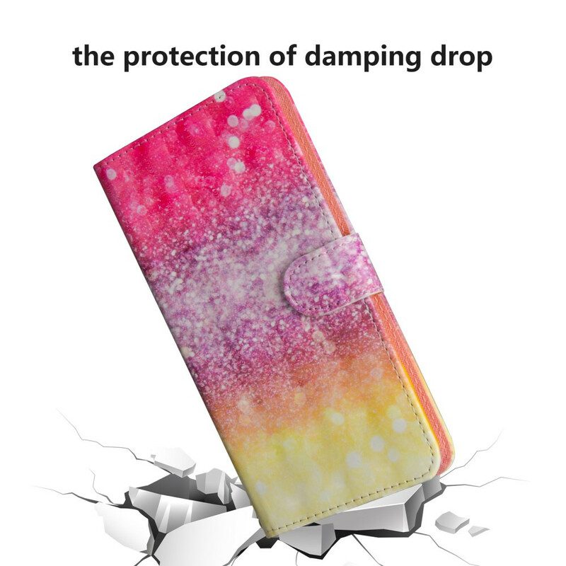 Custodia in pelle Xiaomi Redmi Note 9S / 9 Pro Gradiente Glitterato