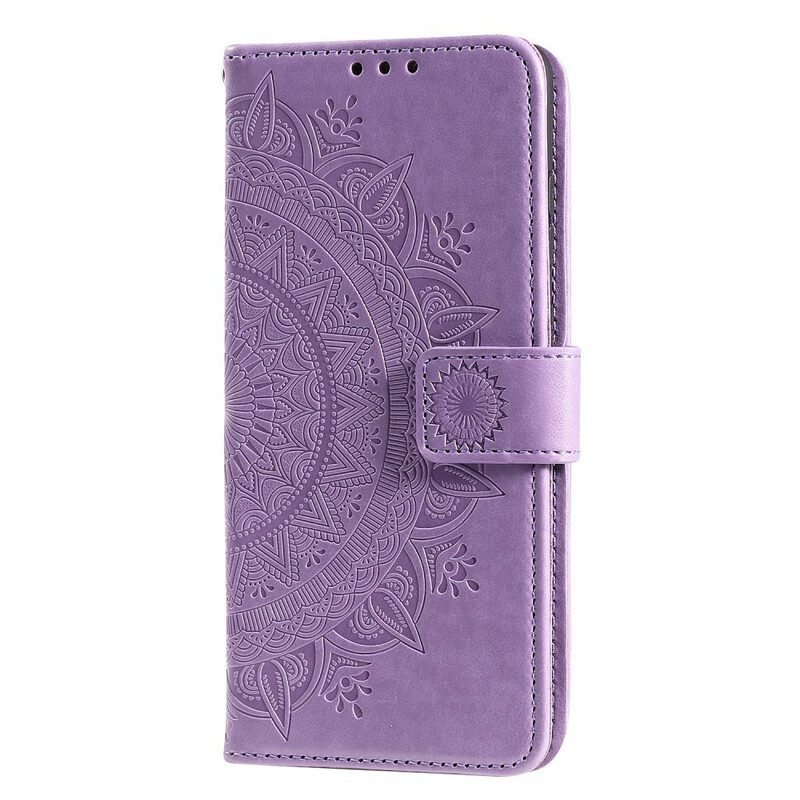 Custodia in pelle Xiaomi Redmi Note 9S / 9 Pro Mandala Del Sole