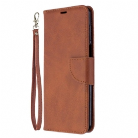 Custodia in pelle Xiaomi Redmi Note 9S / 9 Pro Stile In Pelle Con Cinturino