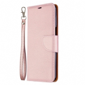 Folio Cover Xiaomi Redmi Note 9S / 9 Pro Effetto Pelle Litchi