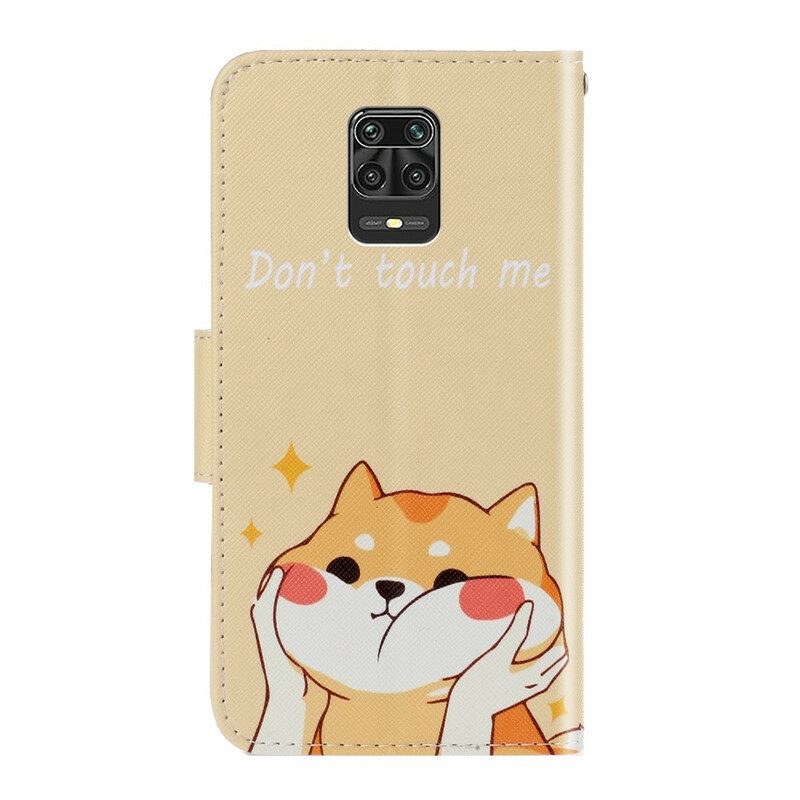 Folio Cover Xiaomi Redmi Note 9S / 9 Pro Gatto Non Toccarmi Con La Cinghia