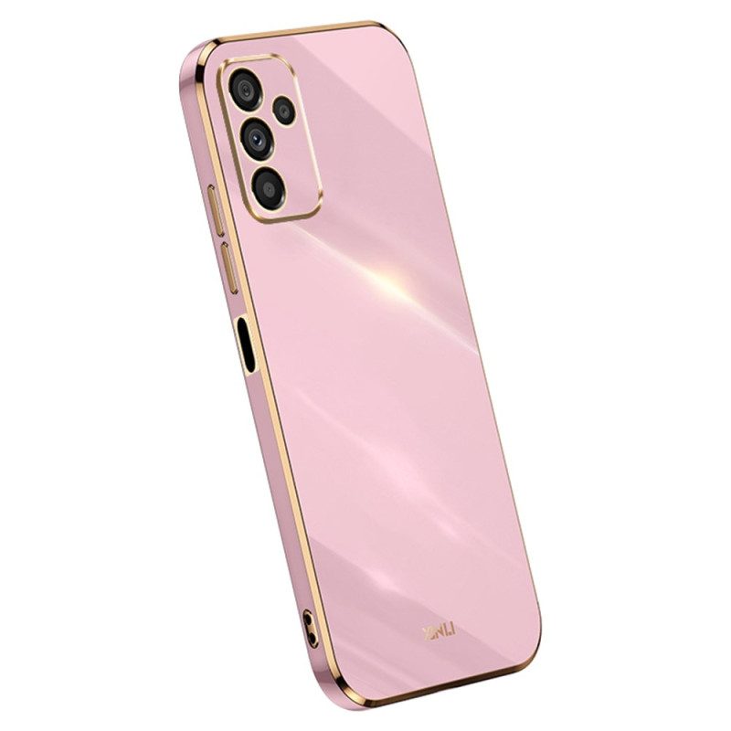 Cover Samsung Galaxy A14 / A14 5G Bordi In Silicone Dorato
