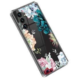Cover Samsung Galaxy A14 / A14 5G Bouquet Di Fiori Senza Soluzione Di Continuità
