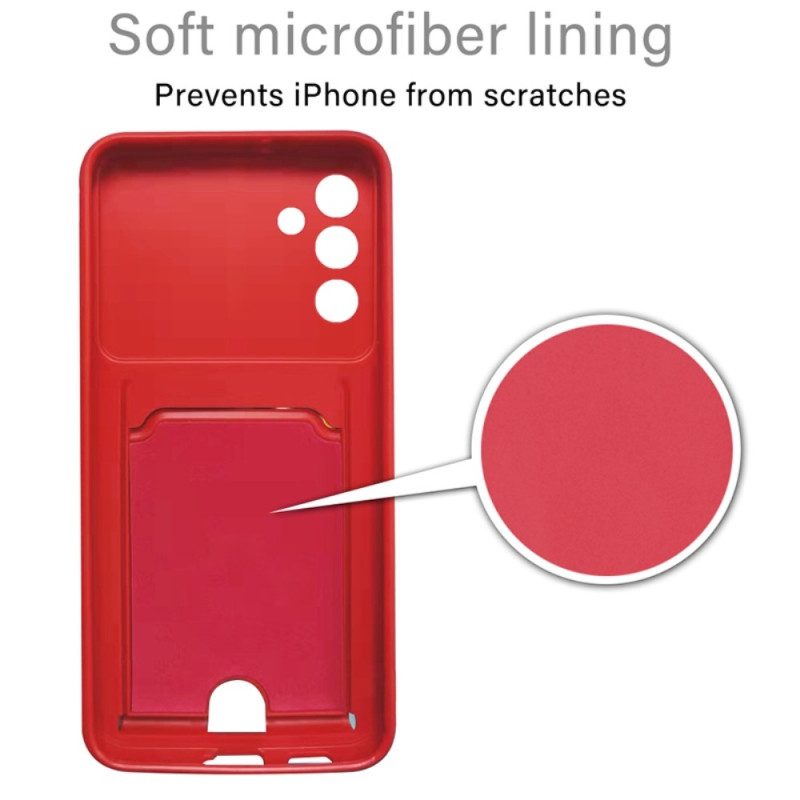 Cover Samsung Galaxy A14 / A14 5G Coulisse Con Porta Carte E Anello Di Sostegno