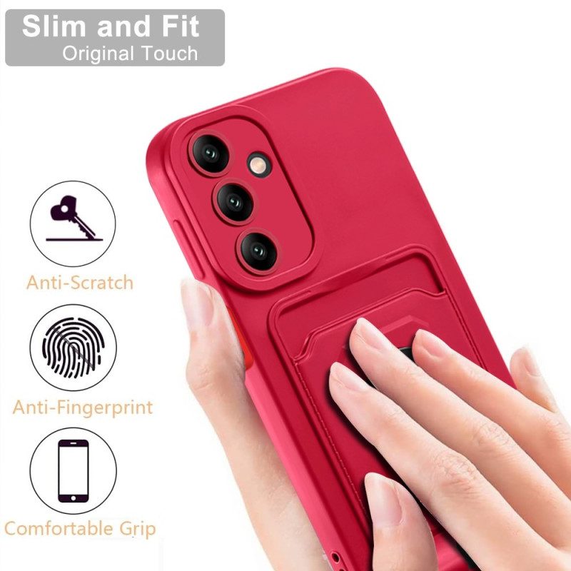 Cover Samsung Galaxy A14 / A14 5G Coulisse Con Porta Carte E Anello Di Sostegno