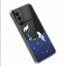 Cover Samsung Galaxy A14 / A14 5G Giochi Di Mare Trasparente