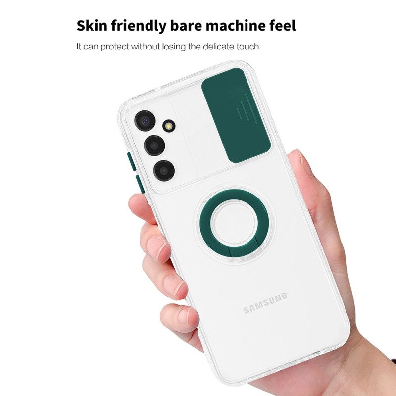 Cover Samsung Galaxy A14 / A14 5G Trasparente Con Anello-supporto