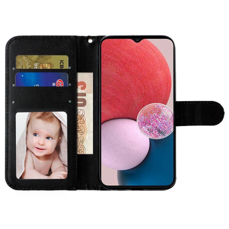 Custodia A Portafoglio Samsung Galaxy A14 / A14 5G Cane Perizoma