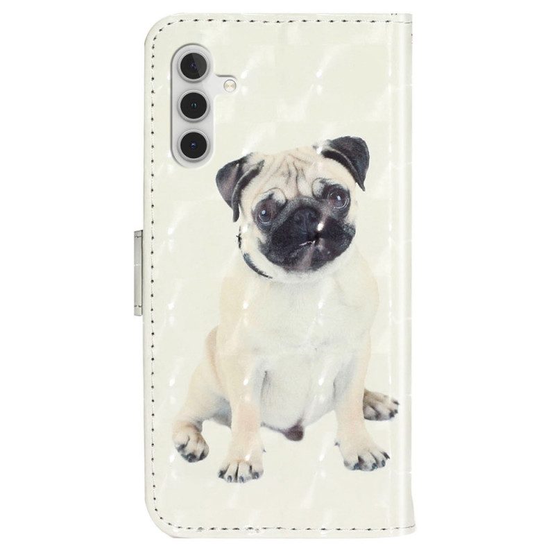 Custodia A Portafoglio Samsung Galaxy A14 / A14 5G Cane Perizoma