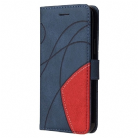 Custodia in pelle Samsung Galaxy A14 / A14 5G Cinturino Bicolore