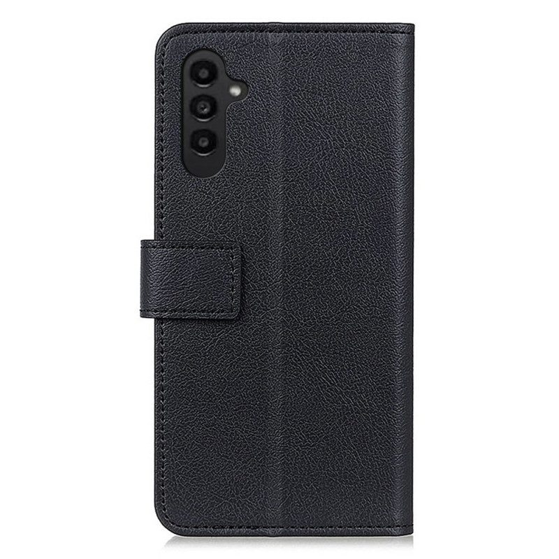 Custodia in pelle Samsung Galaxy A14 / A14 5G Classico