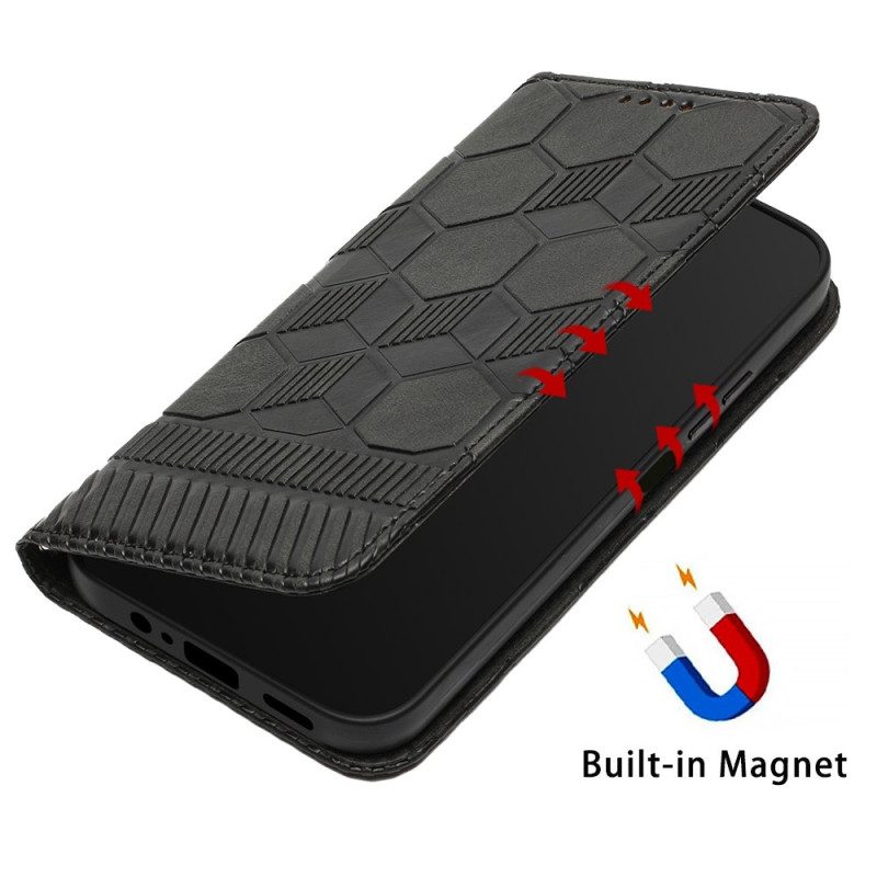 Custodia in pelle Samsung Galaxy A14 / A14 5G Modello Di Pallone Da Calcio