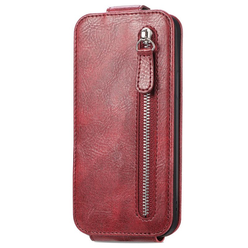 Custodia in pelle Samsung Galaxy A14 / A14 5G Portafoglio Folio Cover Portafoglio Integrato Con Patta Verticale