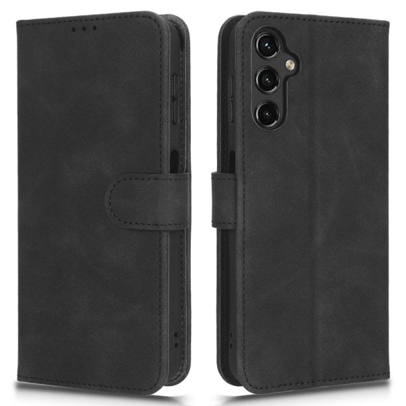 Custodia in pelle Samsung Galaxy A14 / A14 5G Semplice Con Cinturino