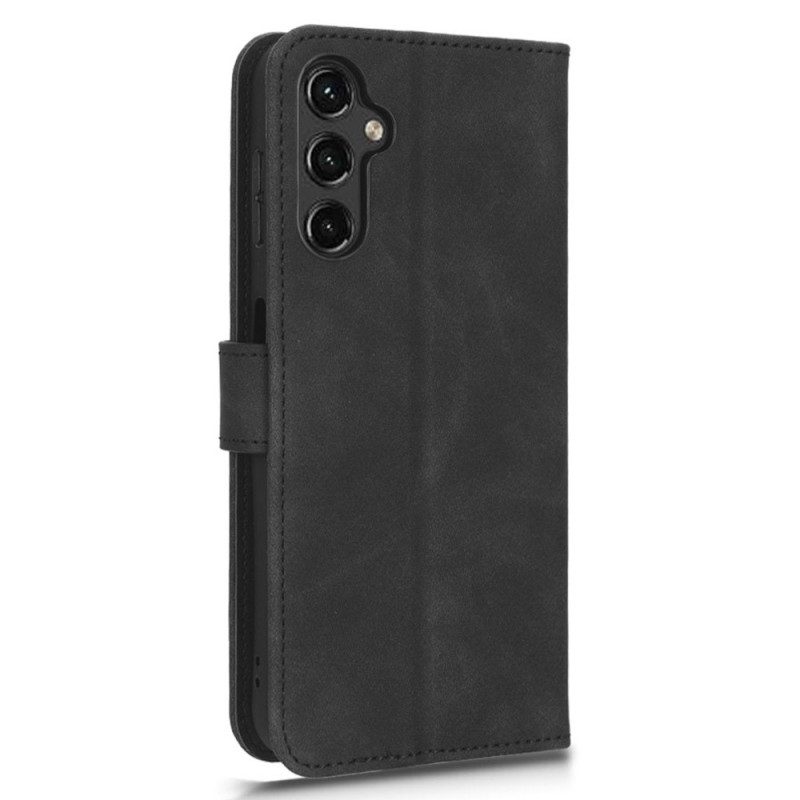 Custodia in pelle Samsung Galaxy A14 / A14 5G Semplice Con Cinturino