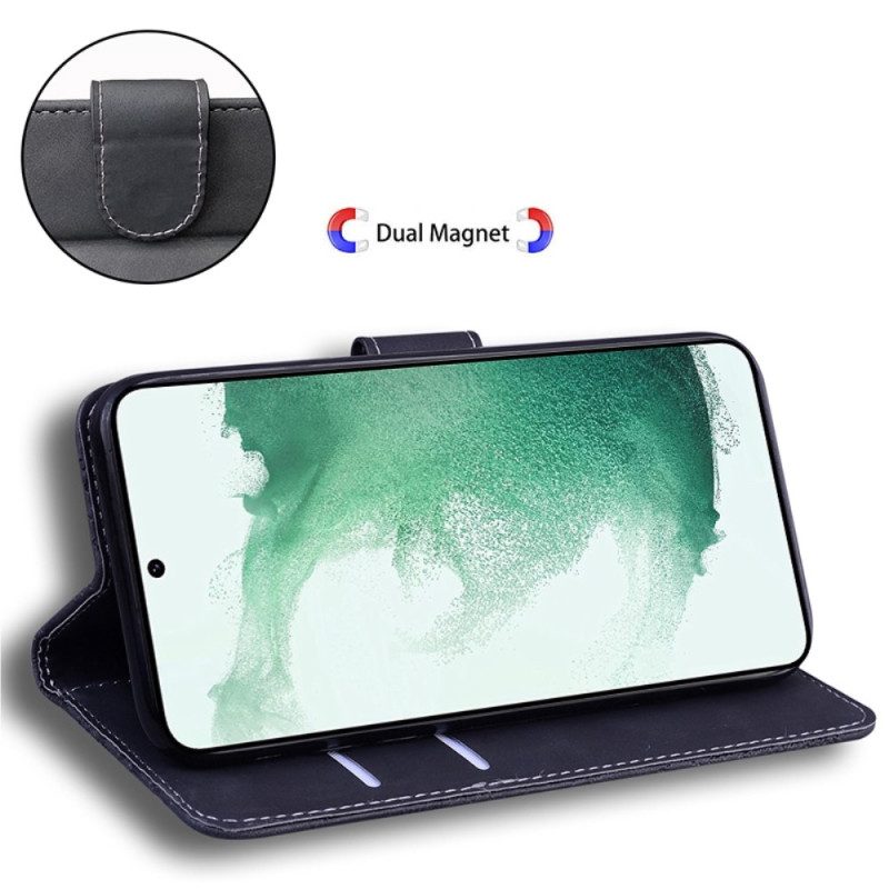 Custodia in pelle Samsung Galaxy A14 / A14 5G Stampa Tigrata