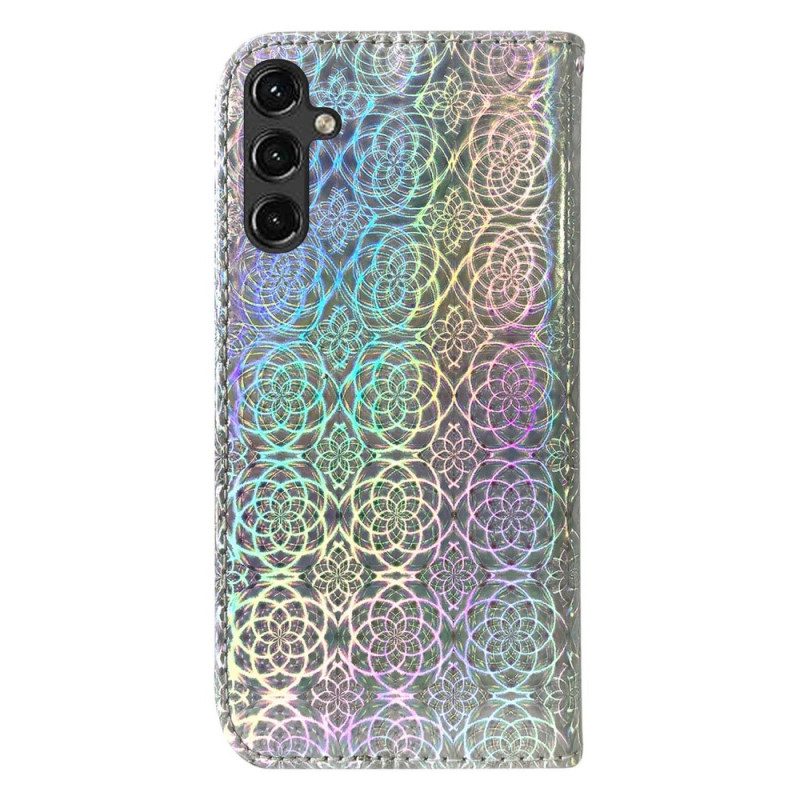 Custodia in pelle Samsung Galaxy A14 / A14 5G Stile Discoteca