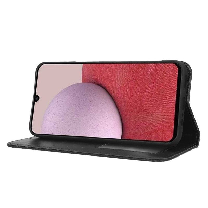 Folio Cover Samsung Galaxy A14 / A14 5G Custodia in pelle Classico D'epoca