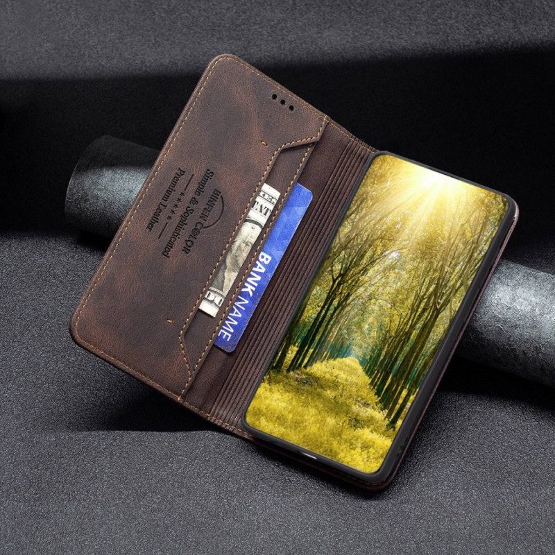 Folio Cover Samsung Galaxy A14 / A14 5G Custodia in pelle Design Binfen Colore