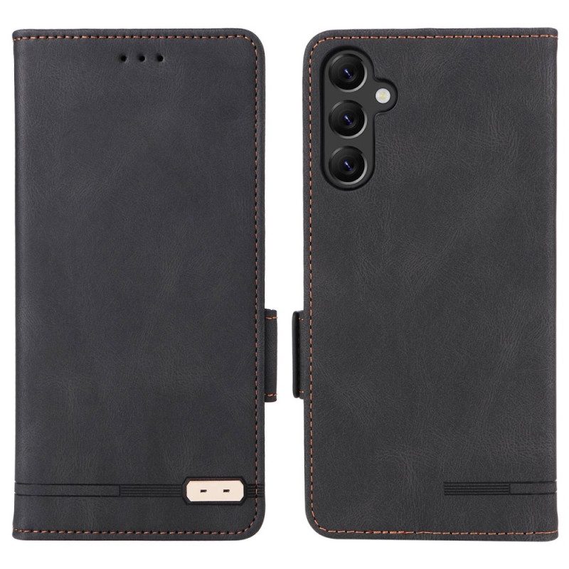 Folio Cover Samsung Galaxy A14 / A14 5G Custodia in pelle Struttura In Pelle