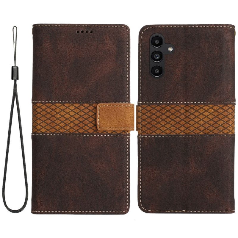 Folio Cover Samsung Galaxy A14 / A14 5G Modello Con Cinturino