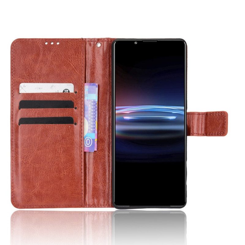 Custodia A Portafoglio Sony Xperia Pro-I Ecopelle Appariscente