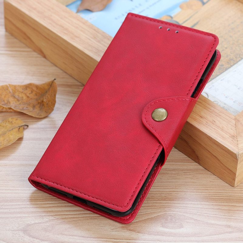 Custodia in pelle Sony Xperia Pro-I Bottone Decorativo In Ecopelle