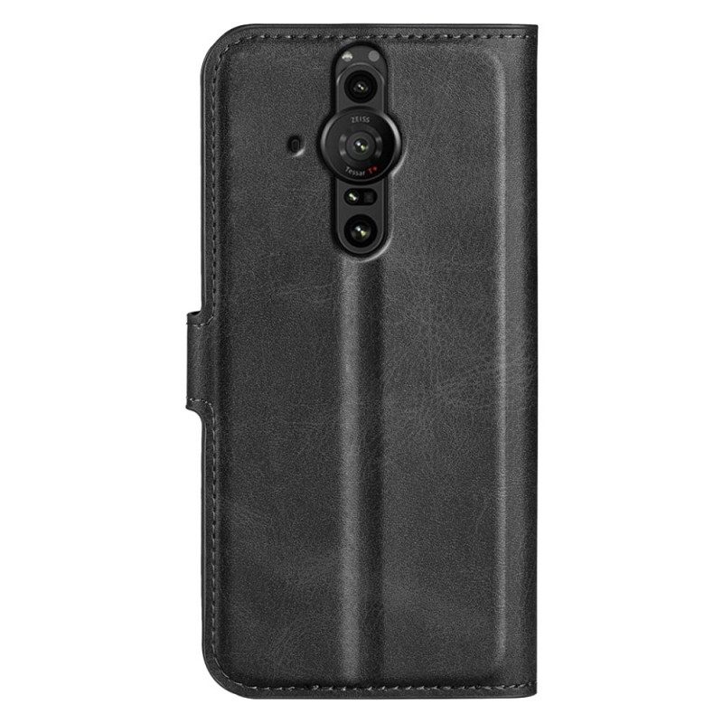 Custodia in pelle Sony Xperia Pro-I Ecopelle Sottile