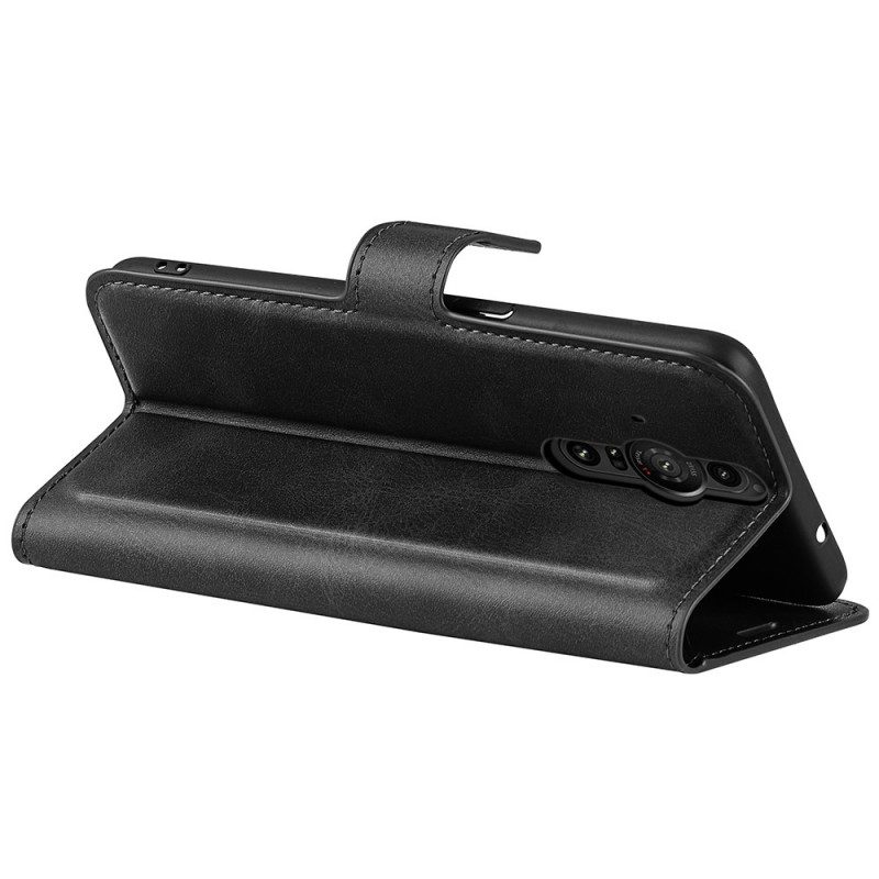 Custodia in pelle Sony Xperia Pro-I Ecopelle Sottile
