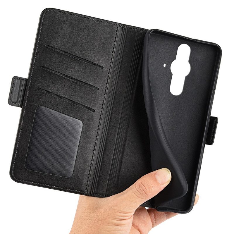 Custodia in pelle Sony Xperia Pro-I Folio Cover Doppia Patta Classica